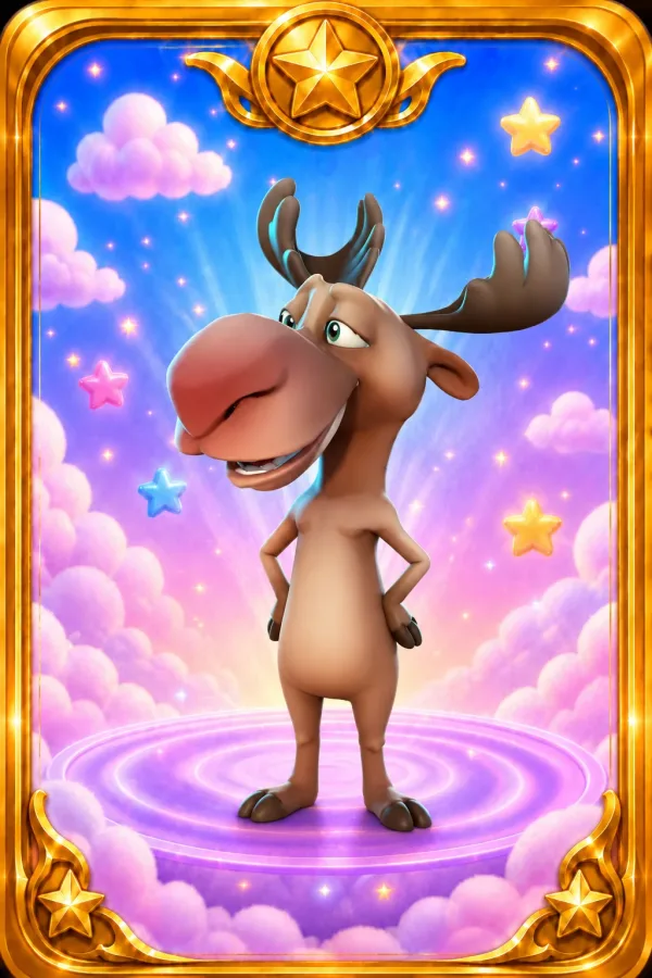 Monty the Moose, a WimziPal AI voice buddy